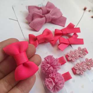 Kit 10 laços de cabelo para bebê - parzinho infantil menina para penteados em Oferta na Shopee