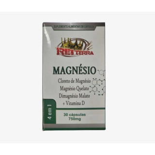 Magnésio 4 em 1 30 cápsulas 750mg - Rei Terra