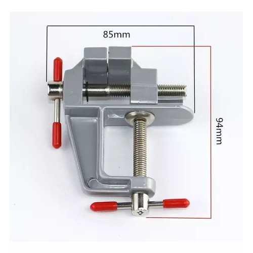 Mini Torno Morsa de Bancada com Base Fixa – Compacto e Resistente