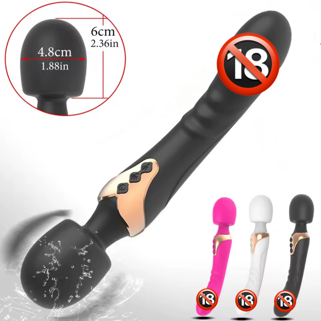 Vibrador varinha mágica Luxo toque macio 10 modos de vibração e Recarregável LX-02 em Oferta na Shopee