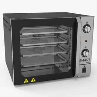 Forno Convector Venâncio Smart Basic Modelo 4 Esteiras com Corpo Preto e Painel Inox 220V FCSB4EPRIN em Oferta na Shopee
