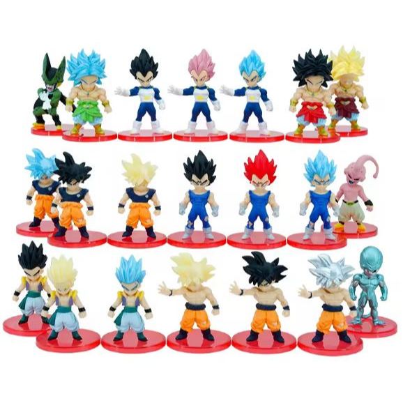 Kit Bonecos Dragon Ball Z  Goku Gohan Vegeta Majin Boo Freeza Cell Anime Dragonball