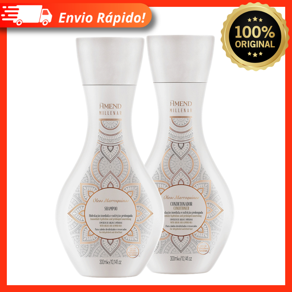 Kit Amend Millenar Óleos Marroquinos Shampoo e Condicionador 300ml