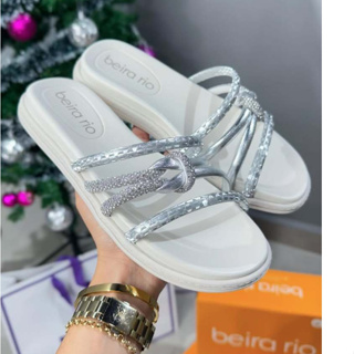 Sandália Feminina Papete Beira Rio Rasteira Original–Super Confortável, Leve e Moderna para o Verão em Oferta na Shopee