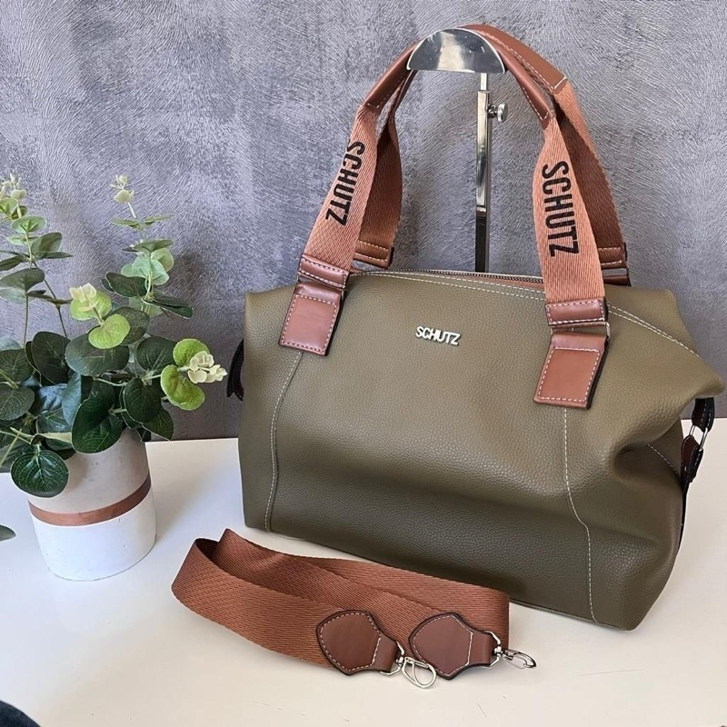 Bolsa Baú Alça escrita Feminina Couro Forrada com Cetim Personalizado " Envio Imediato "