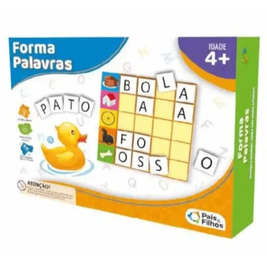Pais & Filhos Jogo Forma Palavras papel cartão 168 peças
