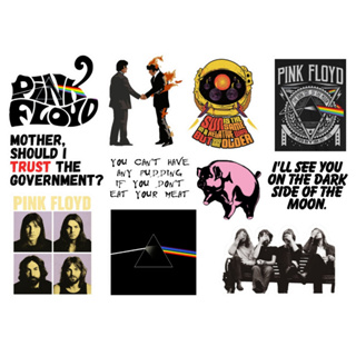 PINK FLOYD - CARTELA DE ADESIVOS (sem recorte, com recorte ou a prova d'água) - A5 em Oferta na Shopee