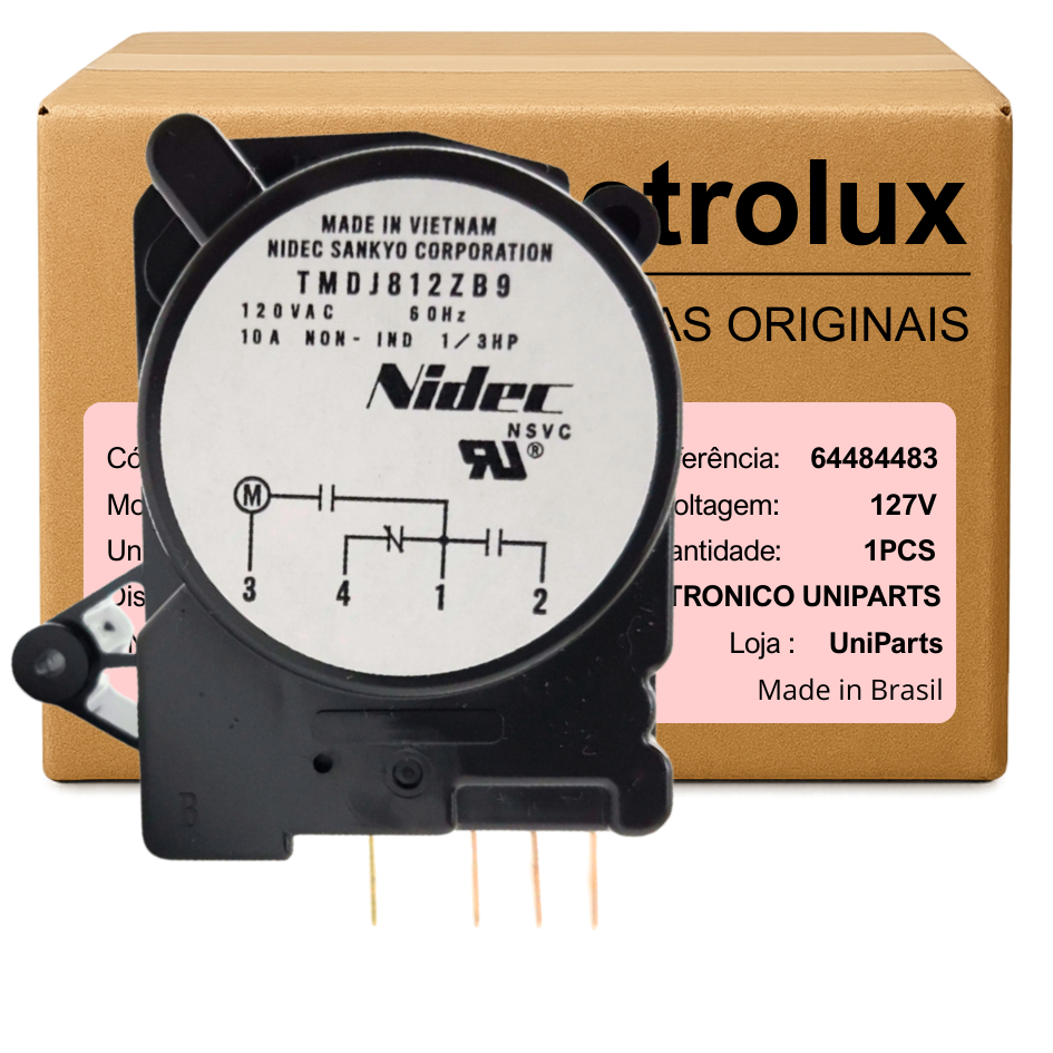 Timer Degelo Original Electrolux 127v Df38a, Ffe24, Dfw35 64484483