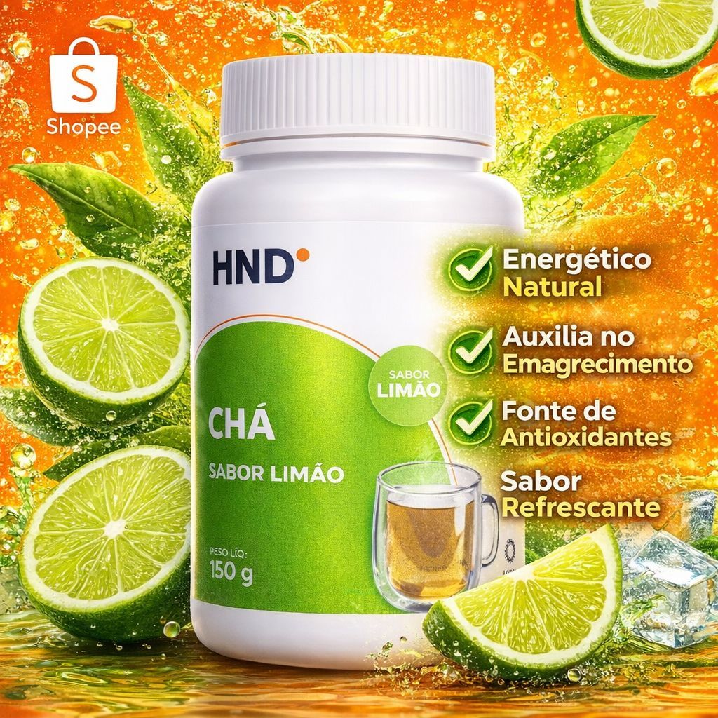 Chá sabor limão 150g auxilia no emagrecimento,antioxidante e digestivo hinode