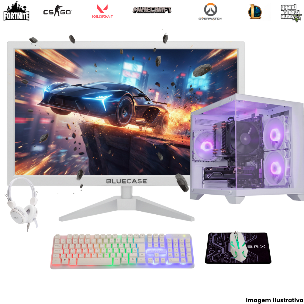 Pc Gamer Ryzen 5 5600GT 16gb Ram Ssd 480gb Monitor 21,5 c/wifi