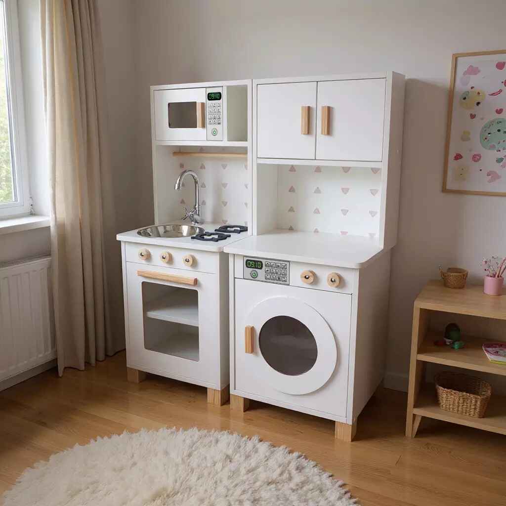 Mini Cozinha Infantil Cantinho Culinário Chef Faz de Conta Brinquedo Pedagógico Montessor…