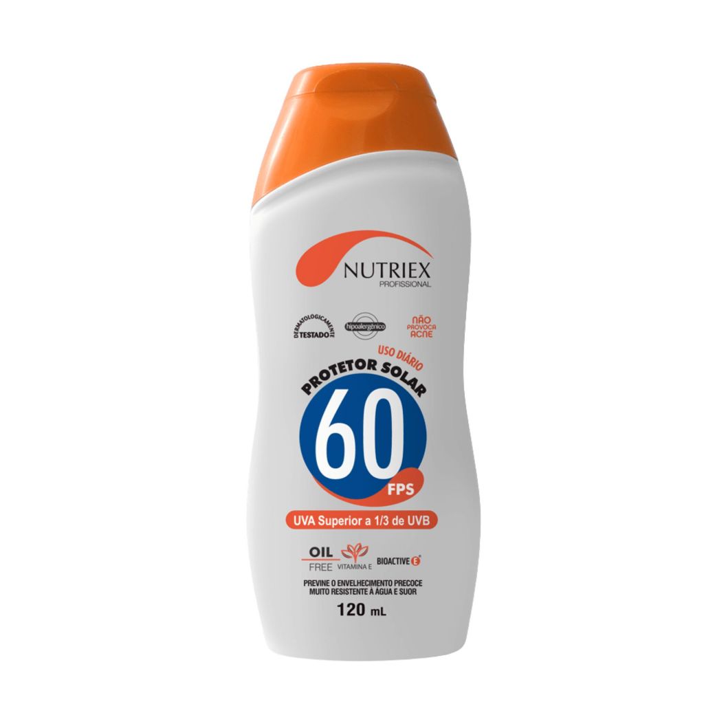 Protetor Solar FPS 60 Bisnaga 120ml - Nutriex