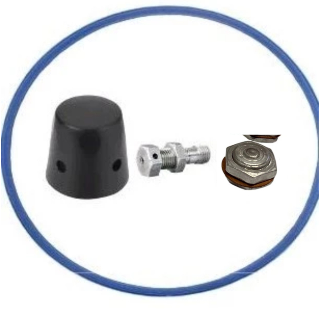 Kit De Reparo Universal P/Panelas De Pressão(1 Peso+1 Válvula Aluminio+1 Borracha+1Pino Segurança) em Oferta na Shopee