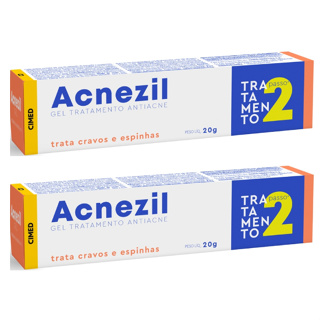 Kit 2x Acnezil Gel Tratamento Para Cravos Espinhas  20g em Oferta na Shopee