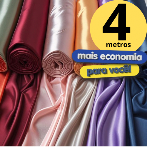 Tecido Cetim Charmousse 1,50M Largura Cetim Liso em Oferta na Shopee
