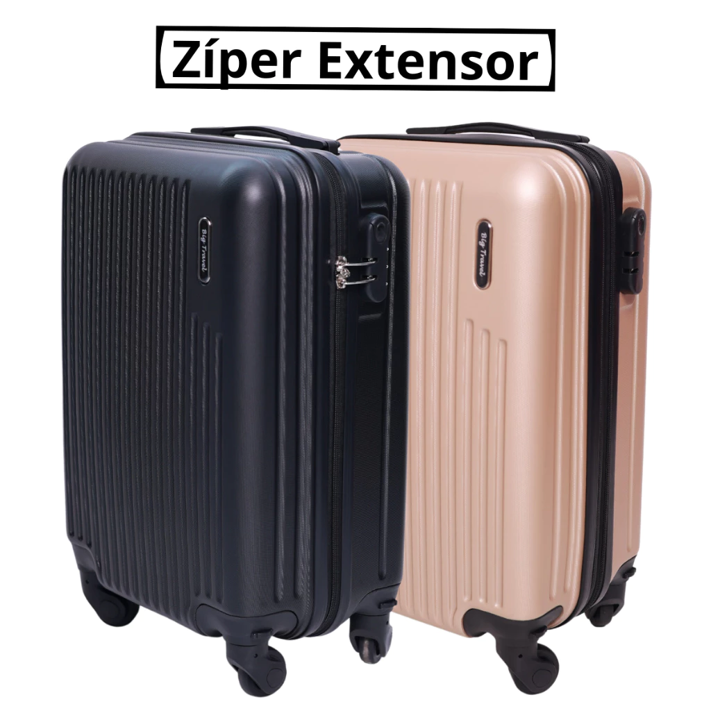 Kit Mala 10Kg Com Extensor Viagem Giratória Anti-Furto Abs Férias Bagagem de Mão Cabine Avião Bordo
