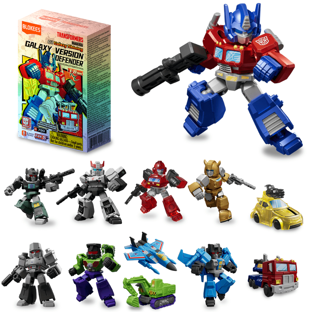 Blokees Transformers Defender Version 01 Blind Box Surpresa Figuras Colecionáveis Polibrinq