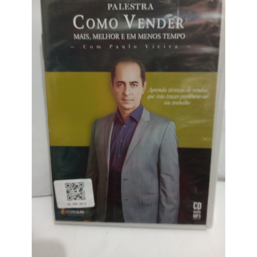CD Palestra Como Vender Mais ,Melhor e em Menos Tempo Paulo Vieira/ Ler Descrição