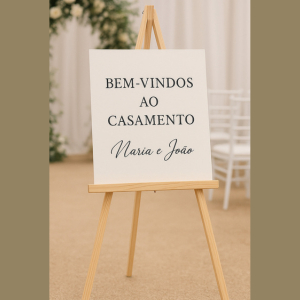 Cavalete Para Placa De Recepção Casamento Evento Festas E Aniversários em Oferta na Shopee