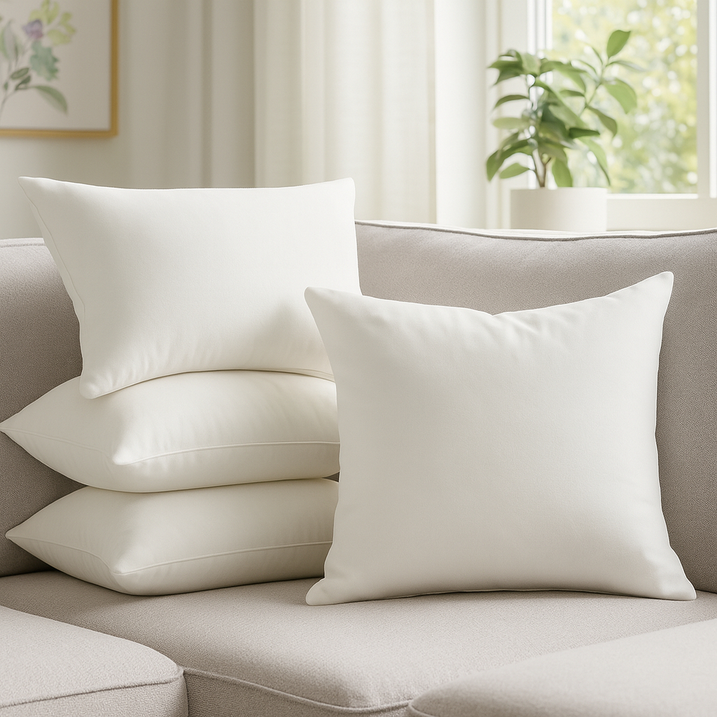 KIT COM 4 REFIL ENCHIMENTOS PARA ALMOFADAS 45X45 CM -ALMOFADAS MACIA E LAVAVÉL - ENVIO RÁPIDO em Oferta na Shopee