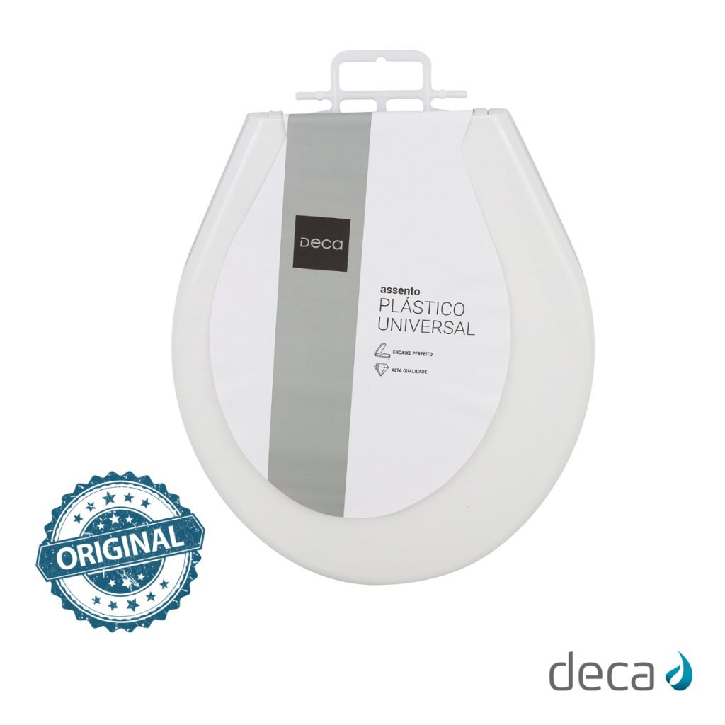 Assento Sanitário Deca Universal Oval | Tampa de Privada, Vaso | AP.01.17 Izy, Ravena, Targa, Studio