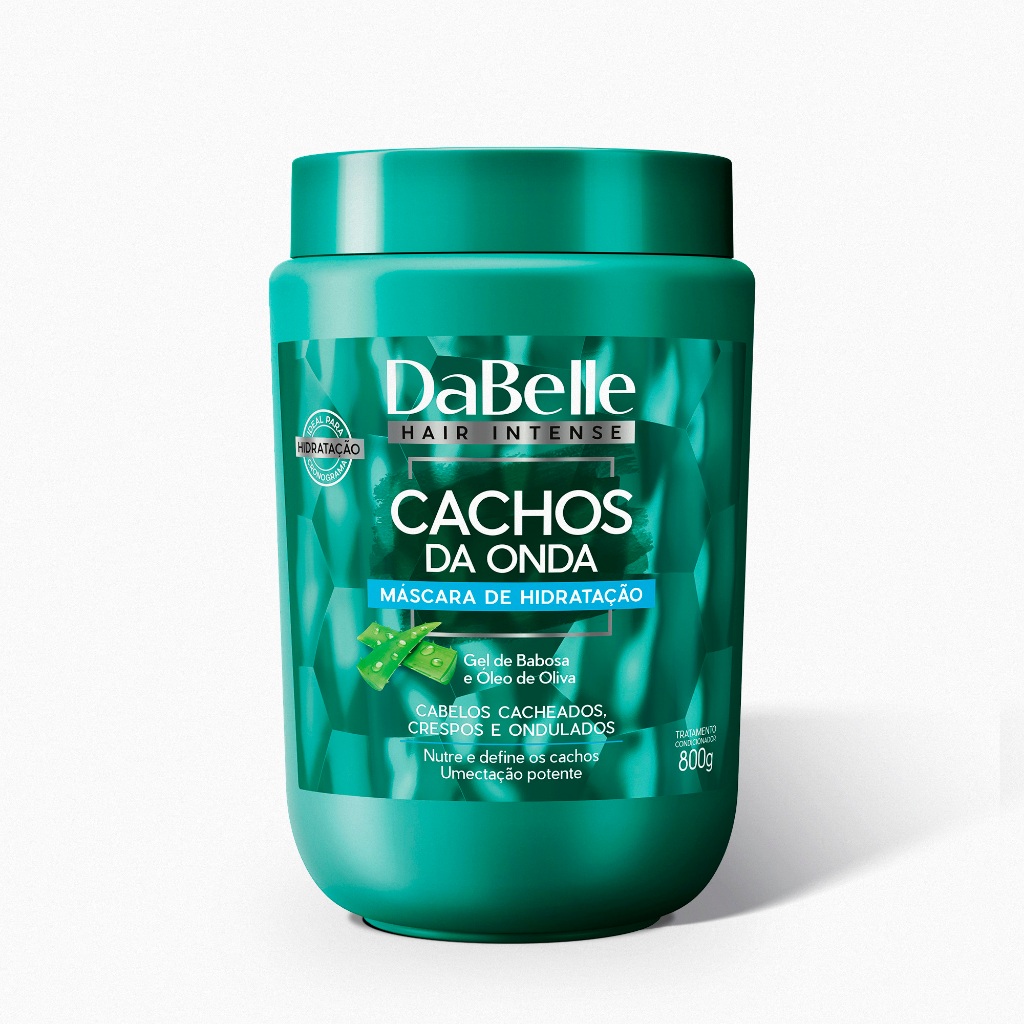 Máscara Cachos da Onda Dabelle Hair 800g em Oferta na Shopee