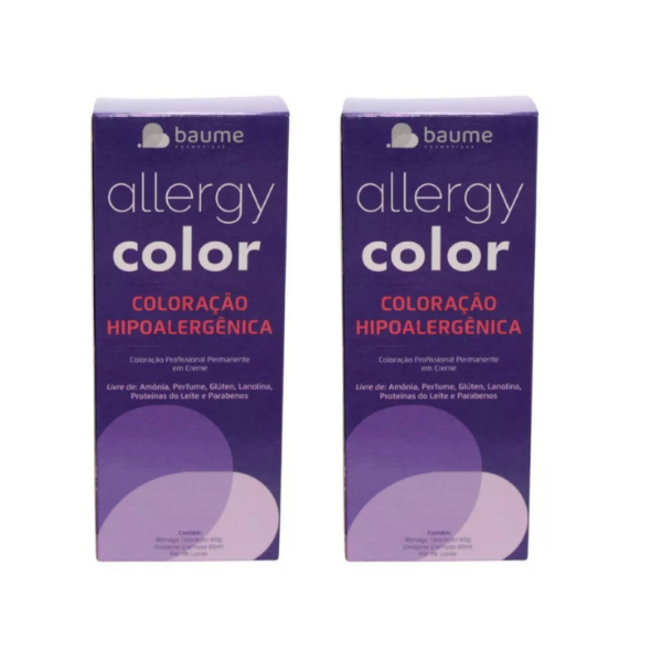 Kit 2 Tinta para Cabelo Coloração Hipoalergênica Baume Allergycolor | Cor para Peles Sensíveis – Sem Amonia em Oferta na Shopee