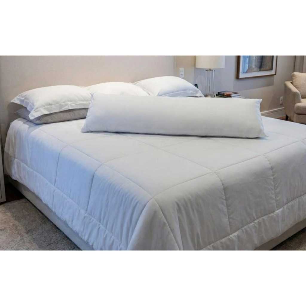 Travesseiro de Corpo Confort Gestante Fronha Percal Inclusa