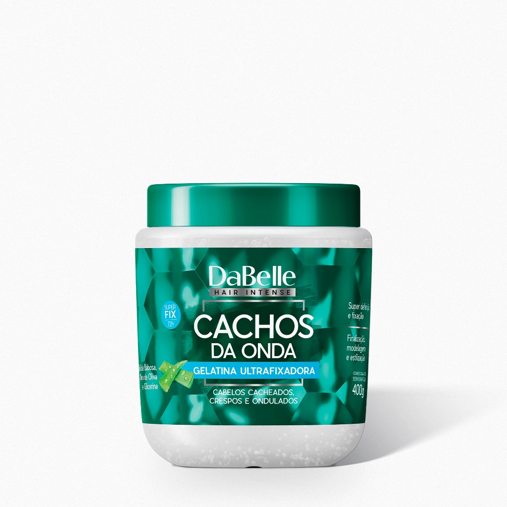Gelatina Ultrafixadora Cachos da Onda - Dabelle Hair 400g em Oferta na Shopee