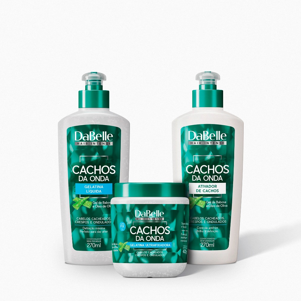 DaBelle Kit Modelador 3 Produtos - Cachos da Onda em Oferta na Shopee