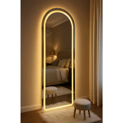 Espelho Janela Led Jateado Bivolt Decorativos Luxo Quente_3000K Branco_6000K e Neutro_4000k Closet