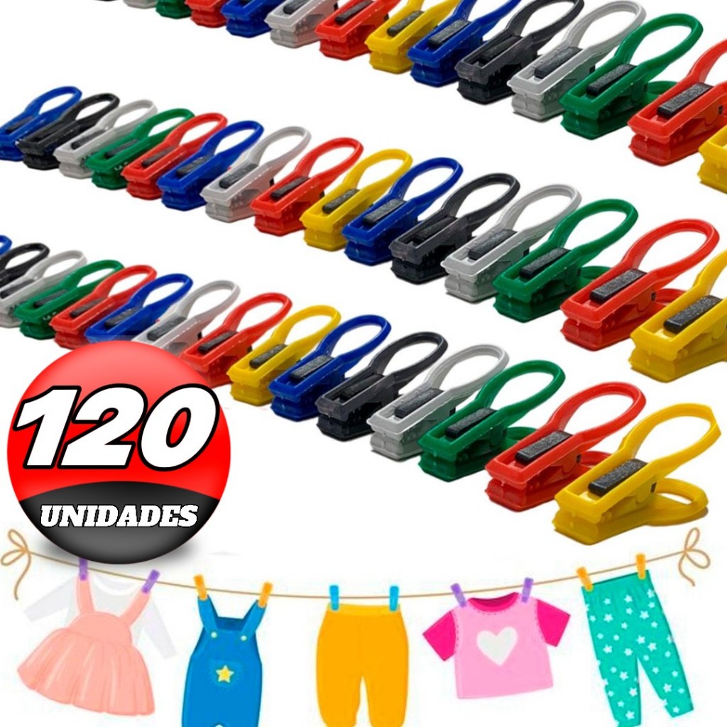 Kit Pregador De Roupas Reforçado 100% Plástico Prendedor de Roupas Ótima Qualidade