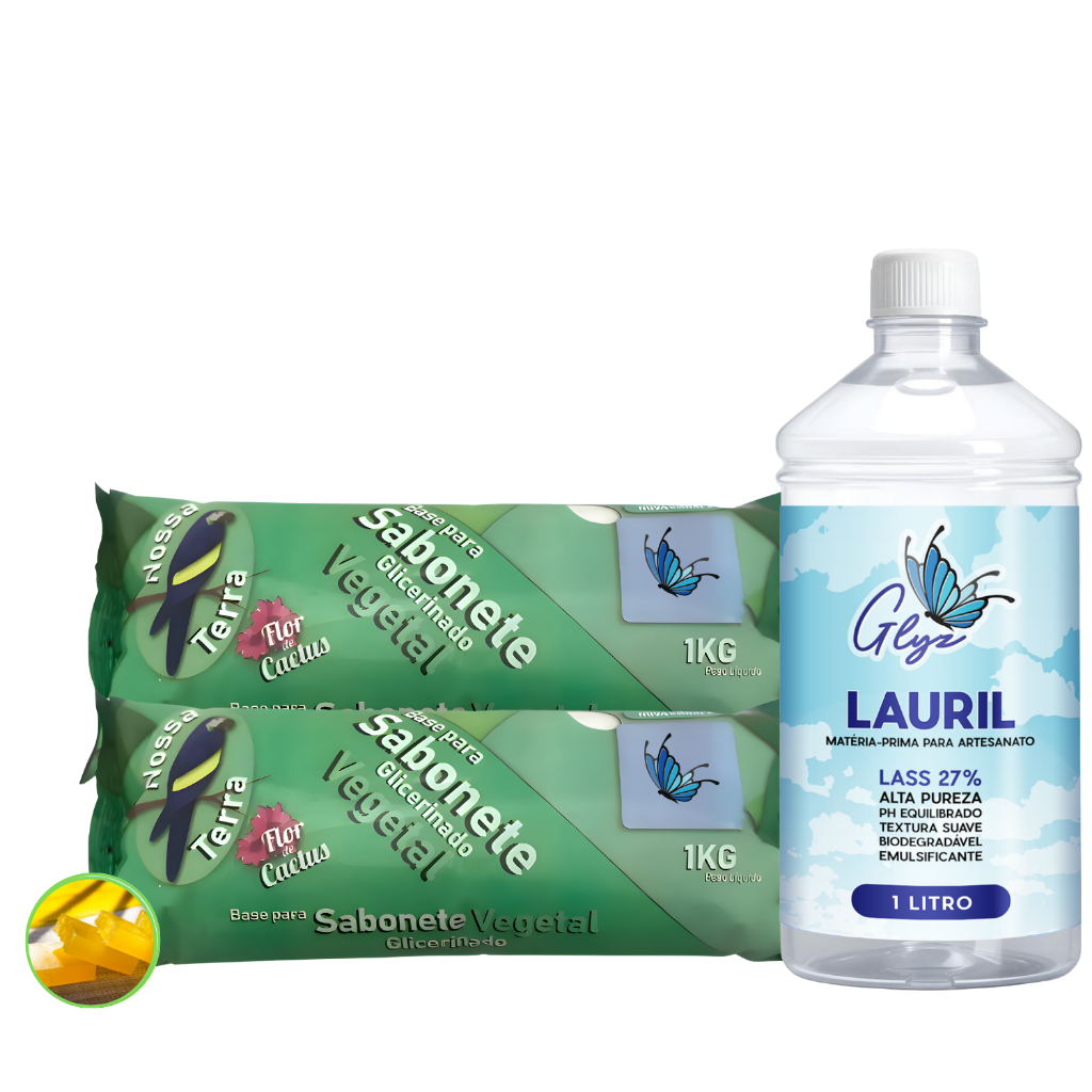 Fabricação Artesanal de Sabonetes com Base Vegana Nossa Terra e Lauril Glyz