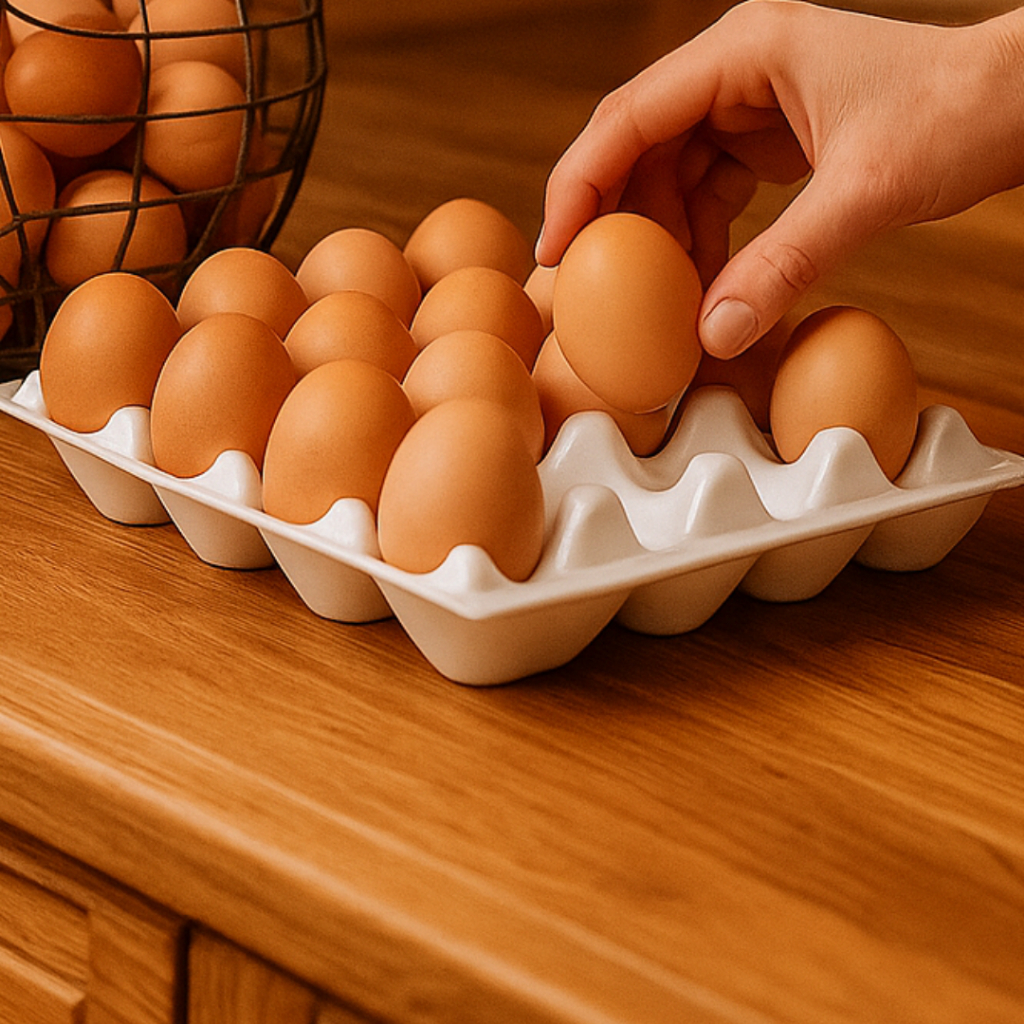 Bandeja para 30 ovos de isopor pacote com 20 unidades