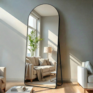 Espelho Corpo Inteiro Arco Moldura Dourada Preta Luxo Top em Oferta na Shopee