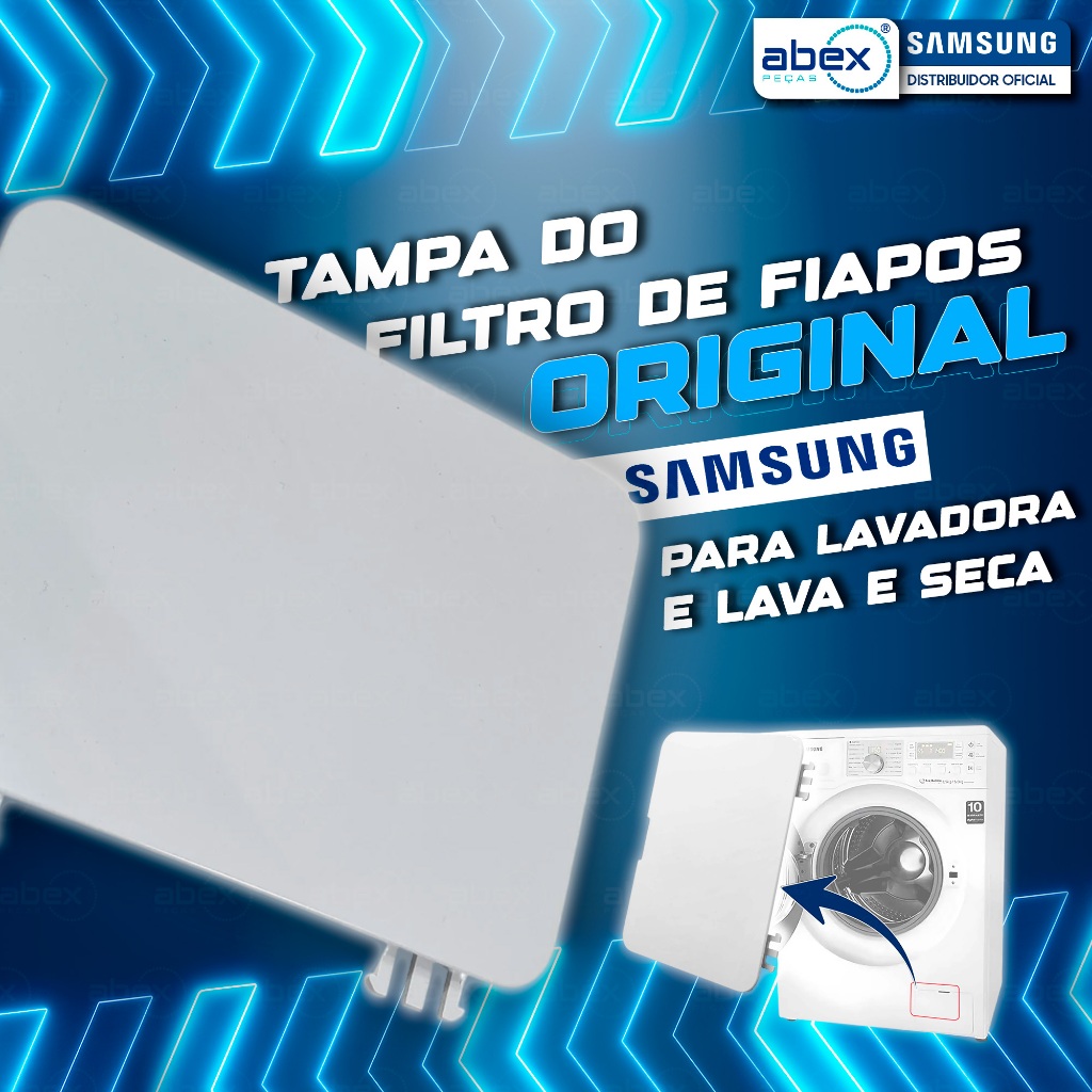 Tampa Filtro de Fiapos Lava e Seca Samsung WD10 WD11 WW11 WD85 WD90 WW10 WW85 DC