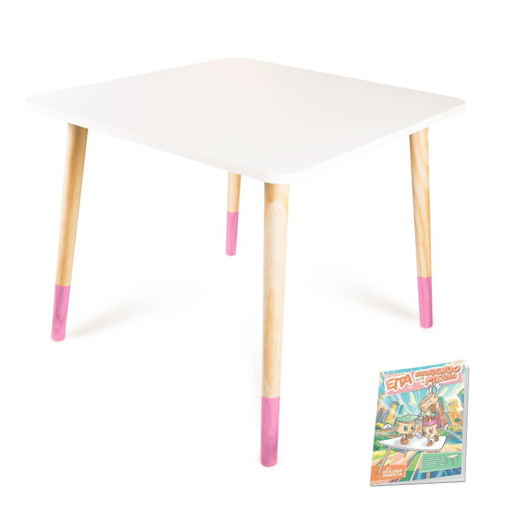 Kit Educativo Mesa Infantil de Madeira Pinos em Oferta na Shopee