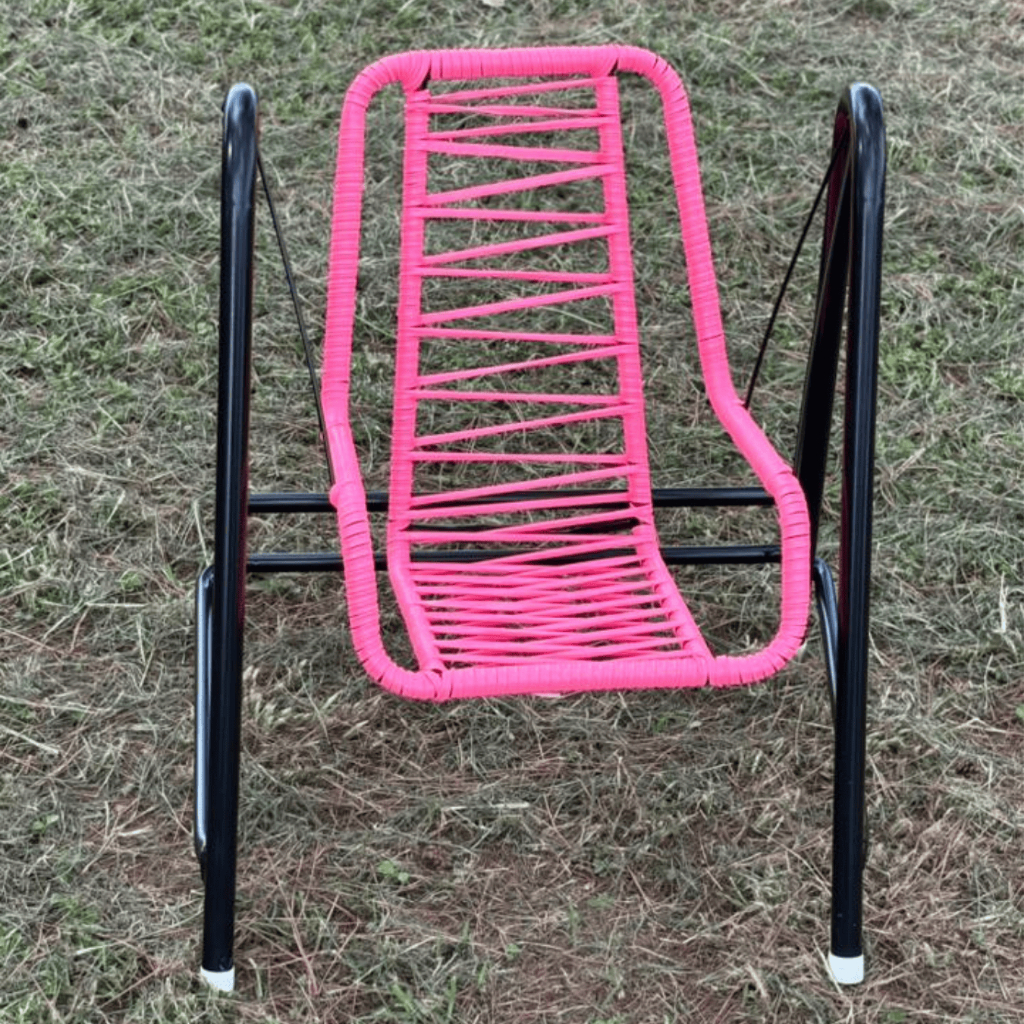 Cadeira Infantil Balanço para Criança Bebê Suspenso Cadeira Ferro e Cordinha Varanda