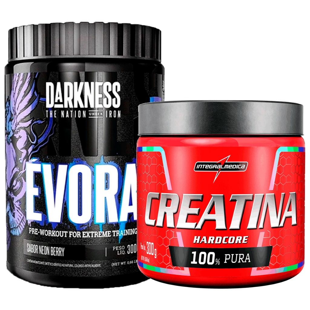 Kit Évora XT Darkness 300g + Creatina 300g Integralmedica