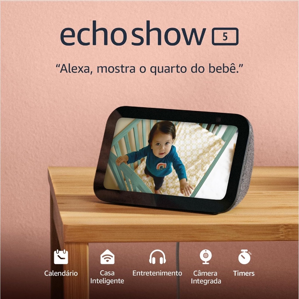 Amazon Echo show 5 3° Geração assistente virtual — imagem 2 de 2