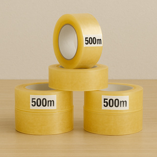Fita Adesiva Larga 500m Transparente em Oferta na Shopee