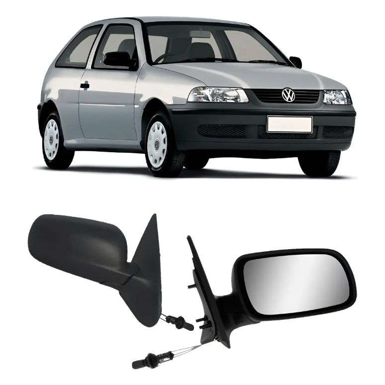 Retrovisor Gol G3 G4 99 ao 14 C/Controle 2 Portas Unidade ou Par