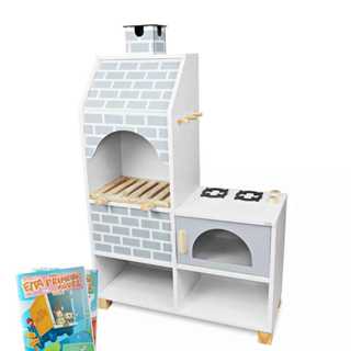 Churrasqueira Infantil Madeira Brinquedo Pedagógico Kit Educativo em Oferta na Shopee