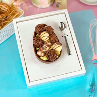 Caixa Ovo de Colher 250g 350g 500g - Ajustável - Páscoa Gourmet - Embalagem em Oferta na Shopee