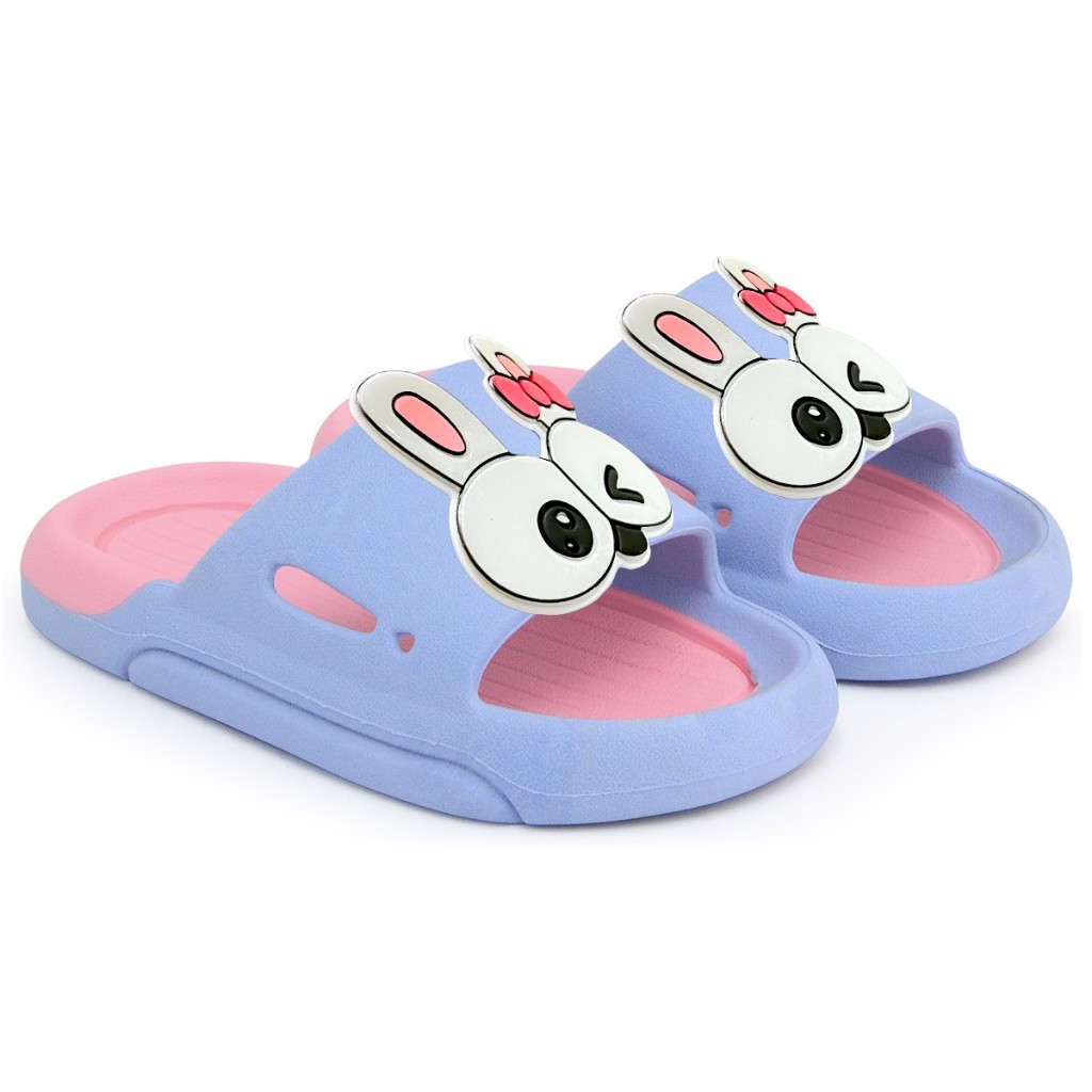 Sandália Chinelo Slide Infantil Menina Confortável Coelhinho