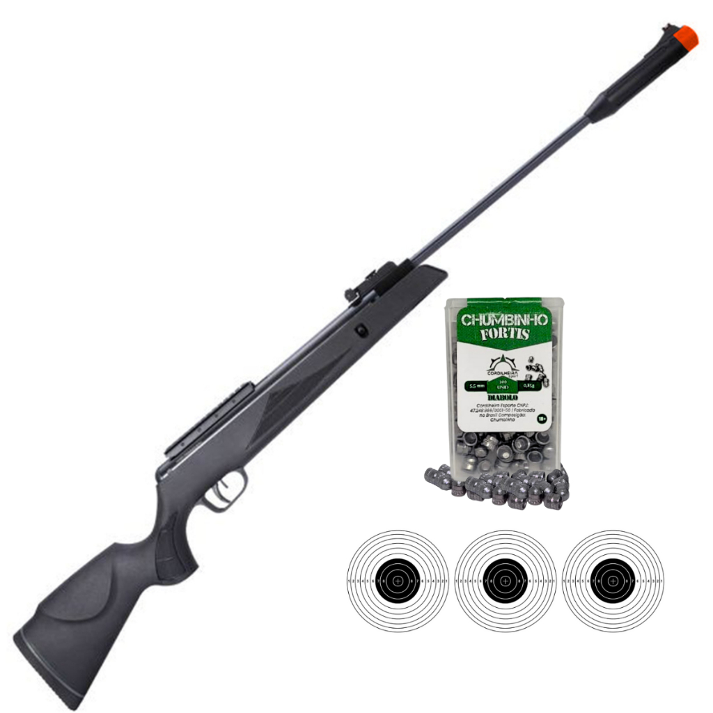 Carabina de Pressão Black Hawk FXR Gás Ram GR70KG Chumbinho Arma de Pressão em Oferta na Shopee