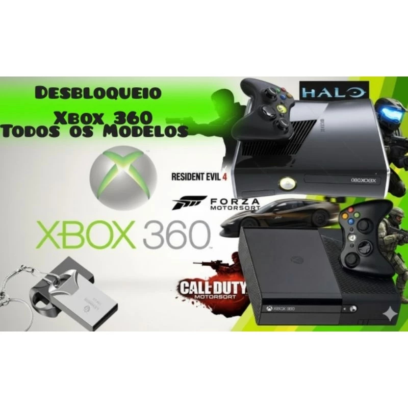 TODOS Xbox 360 Kit Xploid Pendrive + BRINDE, MODELOS APARELHOS NAS IMAGENS
