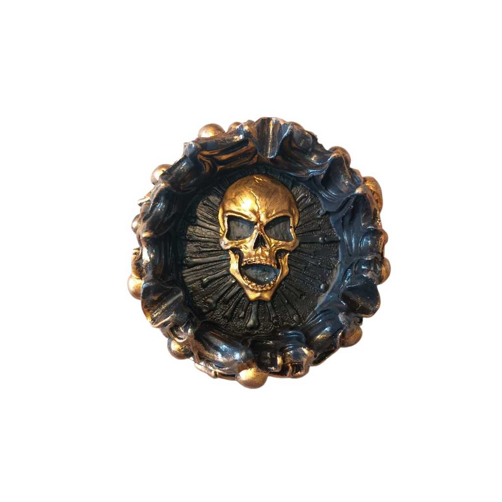Cinzeiro Resina com Detalhes em Caveira. Uso Decorativo. Unidade. em Oferta na Shopee