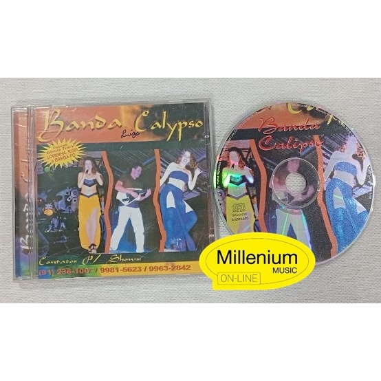 CD Banda Calypso  Volume 1 Raro com 15 faixas 1999 Original Gravadora Colecionador Ótimo Estado