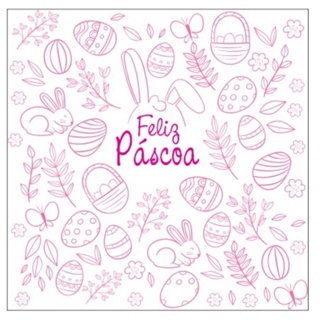 Papel Manteiga Feliz Páscoa 15x15 cm 100 unid em Oferta na Shopee